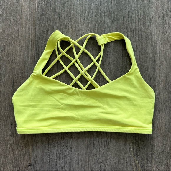 Lululemon Free to Be Bra Wild *Light Support in Electric Lemon (Size 8) - Picture 5 of 8